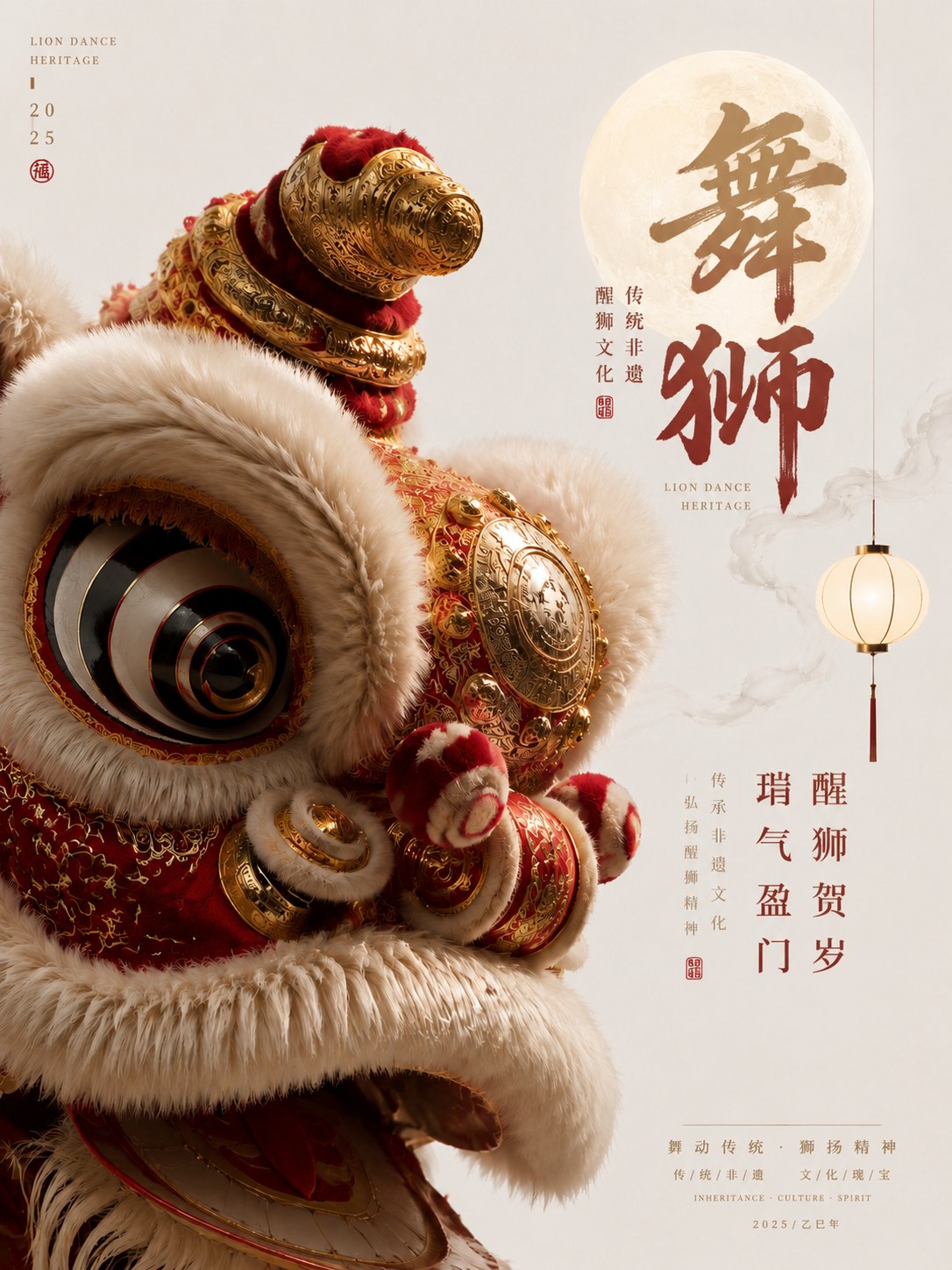 醒狮主题海报